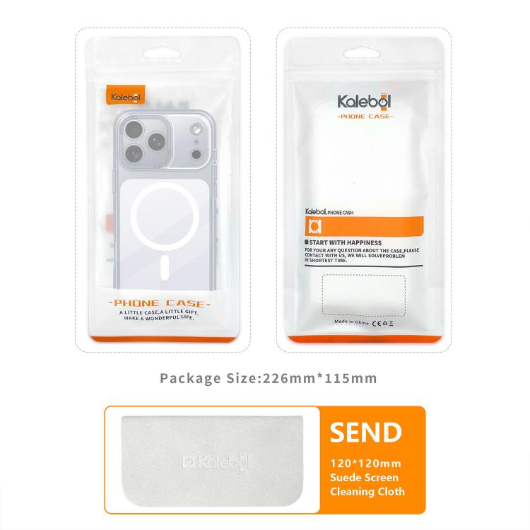 Kalebol 透明磁気 MagSafe肌触り携帯電話ケース、iPhone 17 Pro Max用、iPhone 17 Pro用、iPhone 17用、iPhone Air用