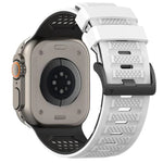 チェックデザイン 通気性シリコンウォッチバンド、Apple Watch 46mm / 49mm / 45mm / 44mm用