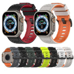 チェックデザイン 通気性シリコンウォッチバンド、Apple Watch 46mm / 49mm / 45mm / 44mm用