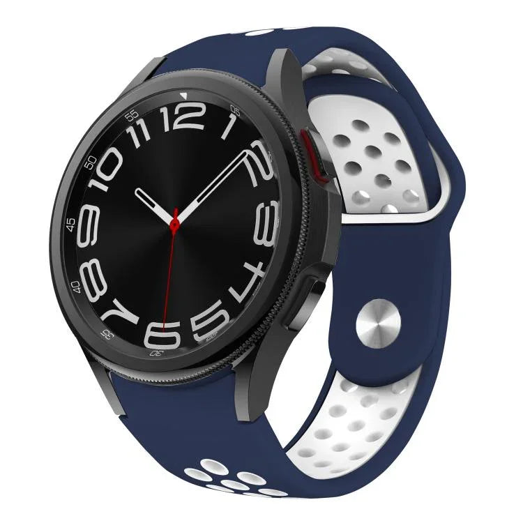 二色リバースバックルシリコンウォッチバンド、Samsung Galaxy Watch FE / 7 / 6 / 5 / 4用