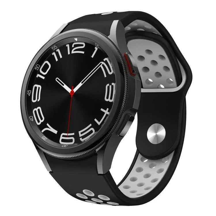 二色リバースバックルシリコンウォッチバンド、Samsung Galaxy Watch FE / 7 / 6 / 5 / 4用
