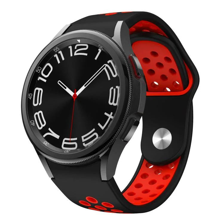 二色リバースバックルシリコンウォッチバンド、Samsung Galaxy Watch FE / 7 / 6 / 5 / 4用
