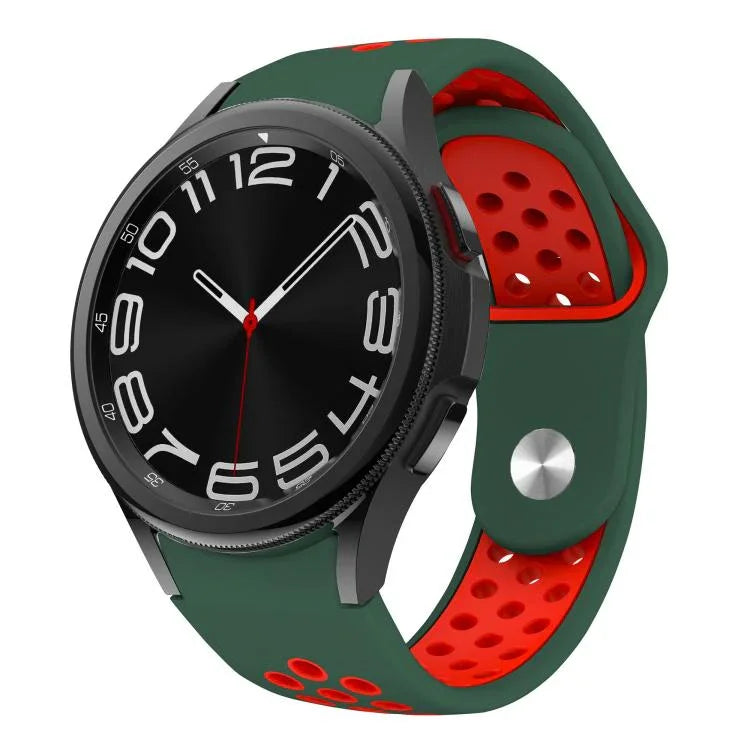 二色リバースバックルシリコンウォッチバンド、Samsung Galaxy Watch FE / 7 / 6 / 5 / 4用