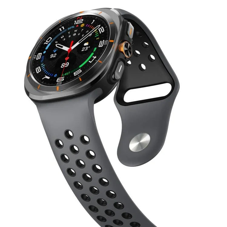 二色丸穴リバースバックルシリコンウォッチバンド、Samsung Galaxy Watch Ultra 47mm / Ultra 2025用