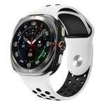 二色丸穴リバースバックルシリコンウォッチバンド、Samsung Galaxy Watch Ultra 47mm / Ultra 2025用