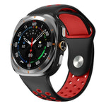 二色丸穴リバースバックルシリコンウォッチバンド、Samsung Galaxy Watch Ultra 47mm / Ultra 2025用