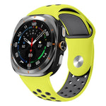 二色丸穴リバースバックルシリコンウォッチバンド、Samsung Galaxy Watch Ultra 47mm / Ultra 2025用