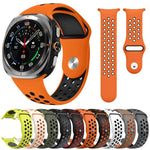 二色丸穴リバースバックルシリコンウォッチバンド、Samsung Galaxy Watch Ultra 47mm / Ultra 2025用