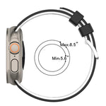 縦穴 ツートンカラー 通気性シリコンウォッチバンド、Apple Watch 46mm / 49mm / 45mm / 44mm用