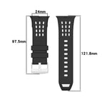 縦穴 ツートンカラー 通気性シリコンウォッチバンド、Apple Watch 46mm / 49mm / 45mm / 44mm用