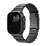 タートルバックル ツートンカラー チタンメタルシリコンウォッチバンド、Apple Watch 46mm / 49mm / 45mm / 44mm用