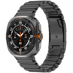タートルバックル二色チタンメタルシリコンウォッチバンド、Samsung Galaxy Watch8 / 8 Classic用