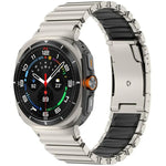 タートルバックル二色チタンメタルシリコンウォッチバンド、Samsung Galaxy Watch8 / 8 Classic用