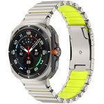タートルバックル二色チタンメタルシリコンウォッチバンド、Samsung Galaxy Watch8 / 8 Classic用