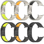 タートルバックル二色チタンメタルシリコンウォッチバンド、Samsung Galaxy Watch8 / 8 Classic用