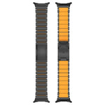 タートルバックル二色チタンメタルシリコンウォッチバンド、Samsung Galaxy Watch8 / 8 Classic用