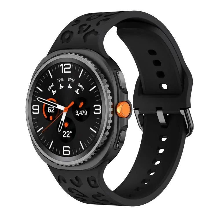 ヒョウ柄シリコンウォッチバンド、Samsung Galaxy Watch8 / Watch8 Classic用