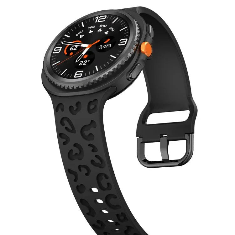 ヒョウ柄シリコンウォッチバンド、Samsung Galaxy Watch8 / Watch8 Classic用