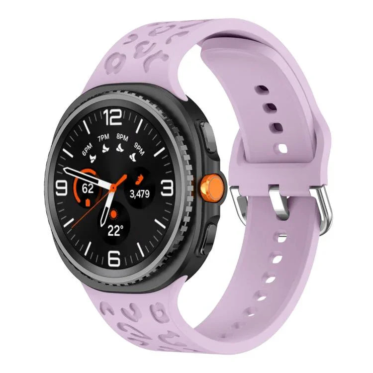 ヒョウ柄シリコンウォッチバンド、Samsung Galaxy Watch8 / Watch8 Classic用