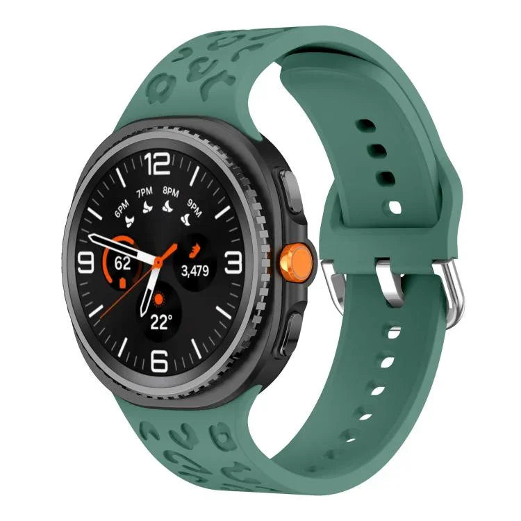 ヒョウ柄シリコンウォッチバンド、Samsung Galaxy Watch8 / Watch8 Classic用