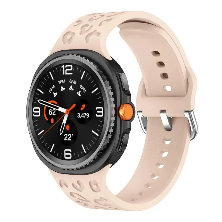 ヒョウ柄シリコンウォッチバンド、Samsung Galaxy Watch8 / Watch8 Classic用