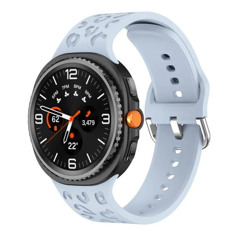 ヒョウ柄シリコンウォッチバンド、Samsung Galaxy Watch8 / Watch8 Classic用