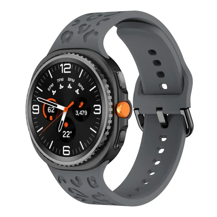 ヒョウ柄シリコンウォッチバンド、Samsung Galaxy Watch8 / Watch8 Classic用