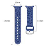 ヒョウ柄シリコンウォッチバンド、Samsung Galaxy Watch8 / Watch8 Classic用