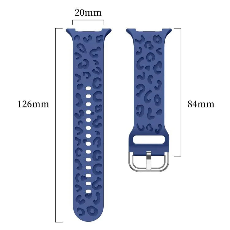 ヒョウ柄シリコンウォッチバンド、Samsung Galaxy Watch8 / Watch8 Classic用