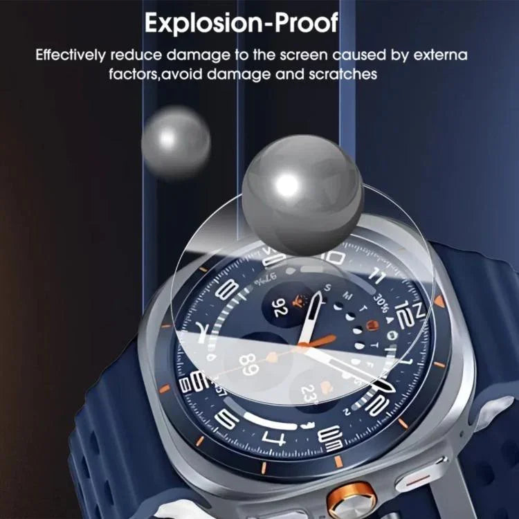 フルスクリーン防指紋HD位置合わせ簡単装着ウォッチ強化ガラスフィルム、Samsung Galaxy Watch Ultra 2025用、Samsung Galaxy Watch8 44mm用、Samsung Galaxy Watch8 40mm用、Samsung Galaxy Watch Ultra 47mm用