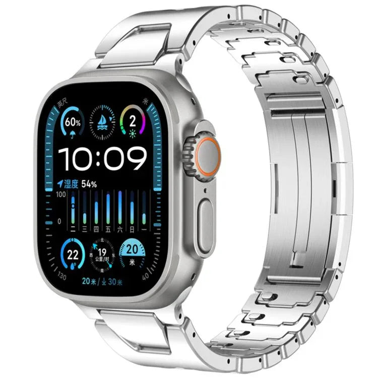 H型 クイックリリース バタフライバックル ステンレススチール 時計バンド、Apple Watch 44mm / 45mm / 46mm / 49mm 用、Apple Watch 42mm / 41mm / 40mm / 38mm 用
