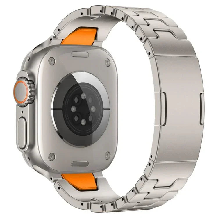 H型 クイックリリース バタフライバックル ステンレススチール 時計バンド、Apple Watch 44mm / 45mm / 46mm / 49mm 用、Apple Watch 42mm / 41mm / 40mm / 38mm 用
