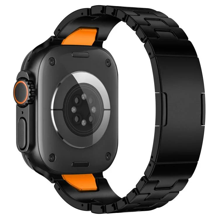 H型 クイックリリース バタフライバックル ステンレススチール 時計バンド、Apple Watch 44mm / 45mm / 46mm / 49mm 用、Apple Watch 42mm / 41mm / 40mm / 38mm 用