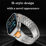H型 クイックリリース バタフライバックル ステンレススチール 時計バンド、Apple Watch 44mm / 45mm / 46mm / 49mm 用、Apple Watch 42mm / 41mm / 40mm / 38mm 用