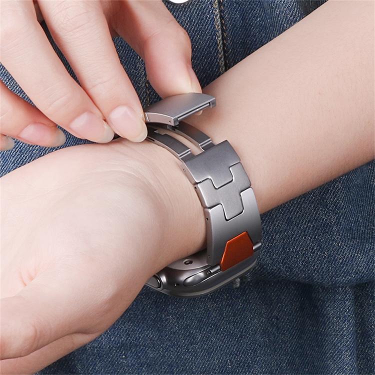 H型 クイックリリース バタフライバックル ステンレススチール 時計バンド、Apple Watch 44mm / 45mm / 46mm / 49mm 用、Apple Watch 42mm / 41mm / 40mm / 38mm 用