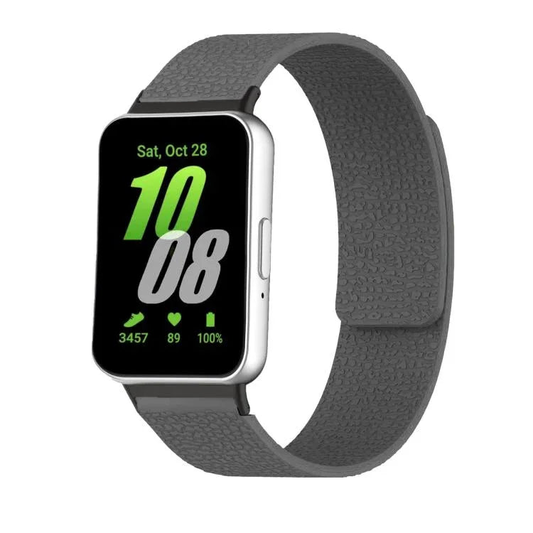 ライチテクスチャーソフトマグネティックシリコンウォッチバンド、Samsung Galaxy Fit3用