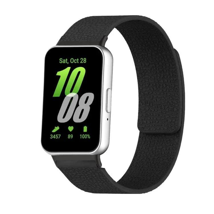 ライチテクスチャーソフトマグネティックシリコンウォッチバンド、Samsung Galaxy Fit3用