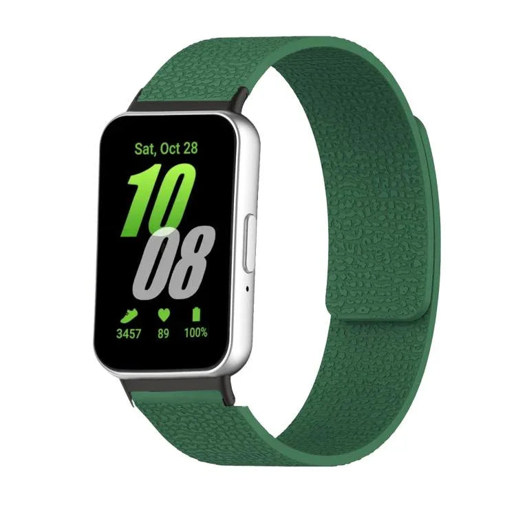 ライチテクスチャーソフトマグネティックシリコンウォッチバンド、Samsung Galaxy Fit3用