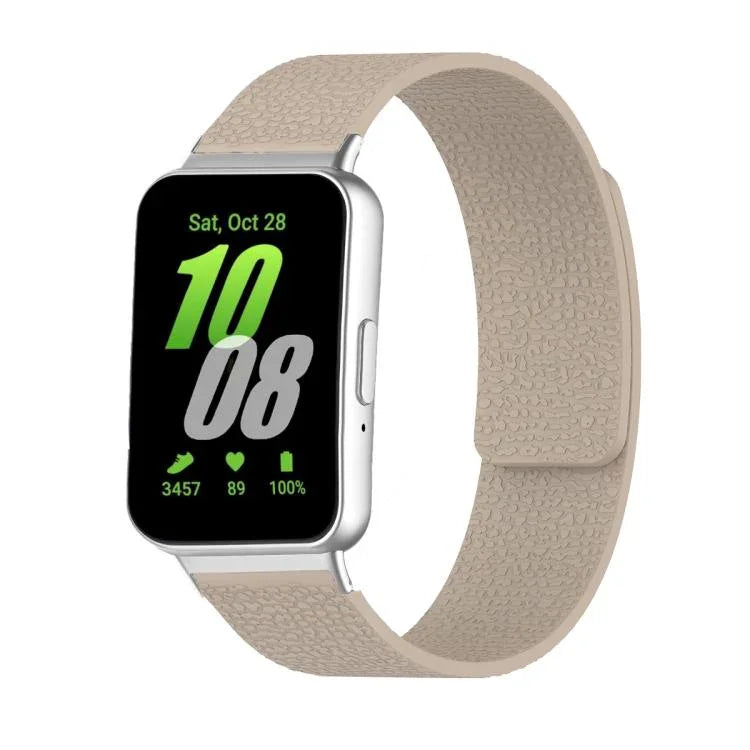 ライチテクスチャーソフトマグネティックシリコンウォッチバンド、Samsung Galaxy Fit3用