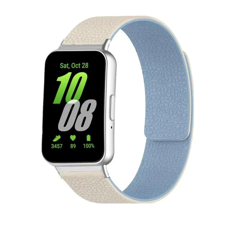 ライチテクスチャーソフトマグネティックシリコンウォッチバンド、Samsung Galaxy Fit3用