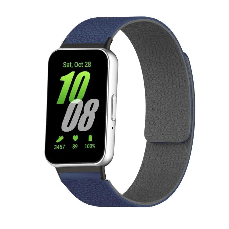 ライチテクスチャーソフトマグネティックシリコンウォッチバンド、Samsung Galaxy Fit3用