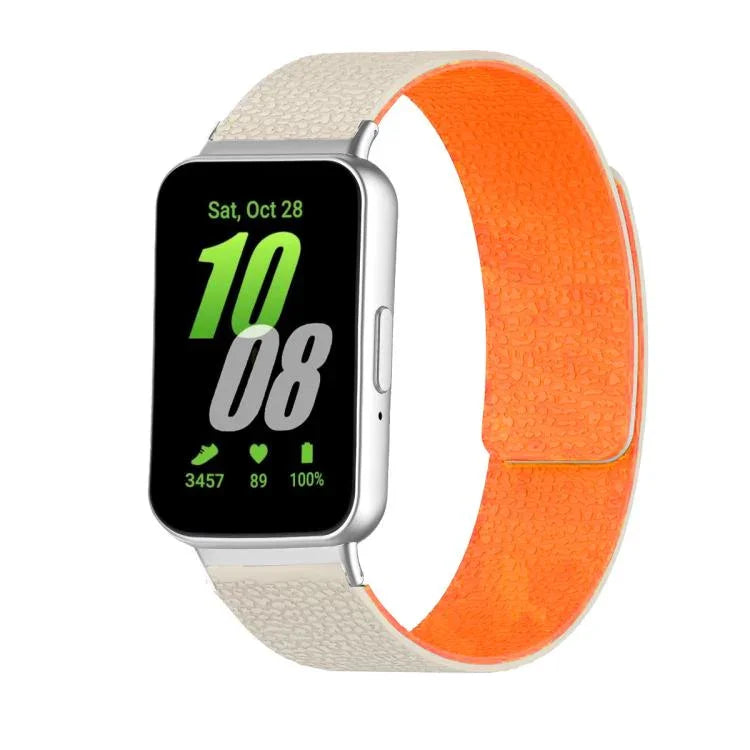 ライチテクスチャーソフトマグネティックシリコンウォッチバンド、Samsung Galaxy Fit3用