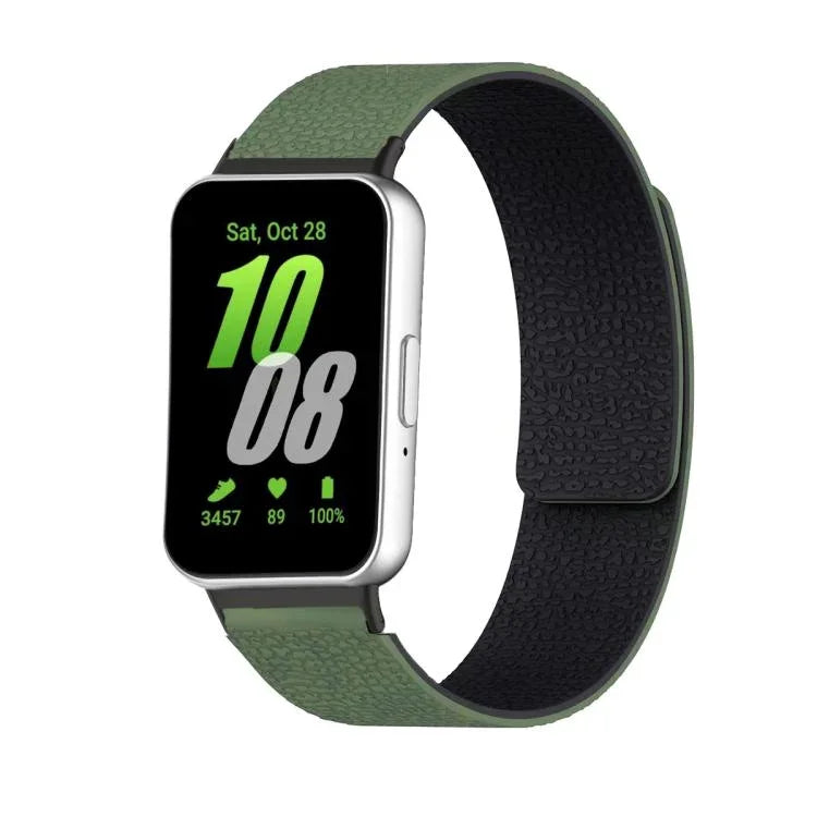 ライチテクスチャーソフトマグネティックシリコンウォッチバンド、Samsung Galaxy Fit3用