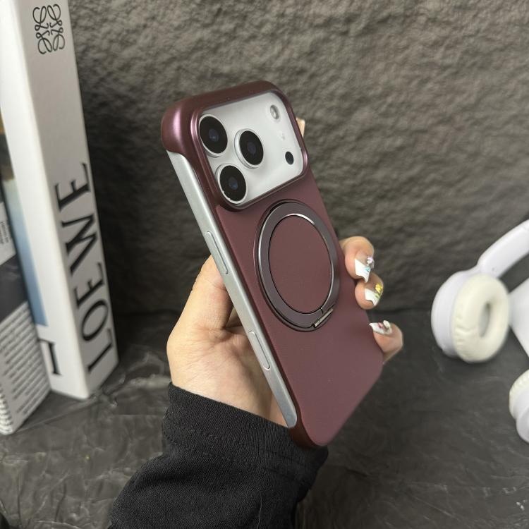 フレームレスレザー調PC MagSafeホルダー付きスマホケース、iPhone 14 Plus用、iPhone 14用、iPhone 14 Pro用、iPhone 14 Pro Max用、iPhone 13 Pro Max用、iPhone 13 Pro用