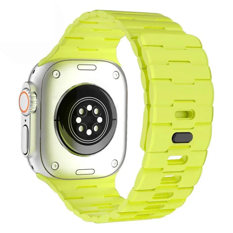 馬柄エンボス シングルピン磁気シリコンウォッチバンド、Apple Watch 46mm / 49mm / 45mm / 44mm用