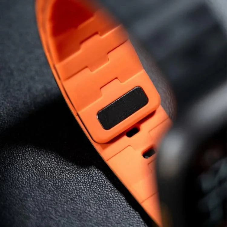 馬柄エンボス シングルピン磁気シリコンウォッチバンド、Apple Watch 46mm / 49mm / 45mm / 44mm用
