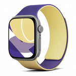 ツートーンライチテクスチャー 磁気シリコンウォッチバンド、Apple Watch 46mm / 49mm / 45mm / 44mm用、Apple Watch 42mm / 41mm / 40mm / 38mm用