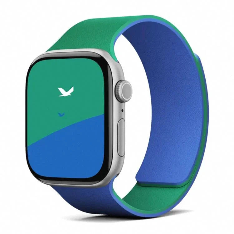 ツートーンライチテクスチャー 磁気シリコンウォッチバンド、Apple Watch 46mm / 49mm / 45mm / 44mm用、Apple Watch 42mm / 41mm / 40mm / 38mm用