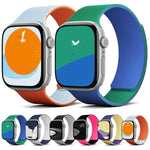 ツートーンライチテクスチャー 磁気シリコンウォッチバンド、Apple Watch 46mm / 49mm / 45mm / 44mm用、Apple Watch 42mm / 41mm / 40mm / 38mm用