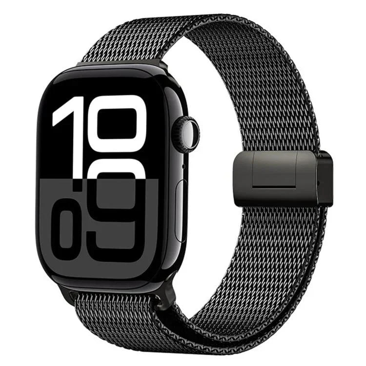 ミラネーゼ磁気バックル フルチタンメタルウォッチバンド、Apple Watch 46mm / 49mm / 45mm / 44mm用